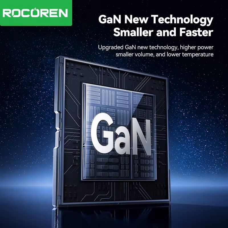 Зарядний пристрій Rocoren 70W GaN PD для швидкого заряджання