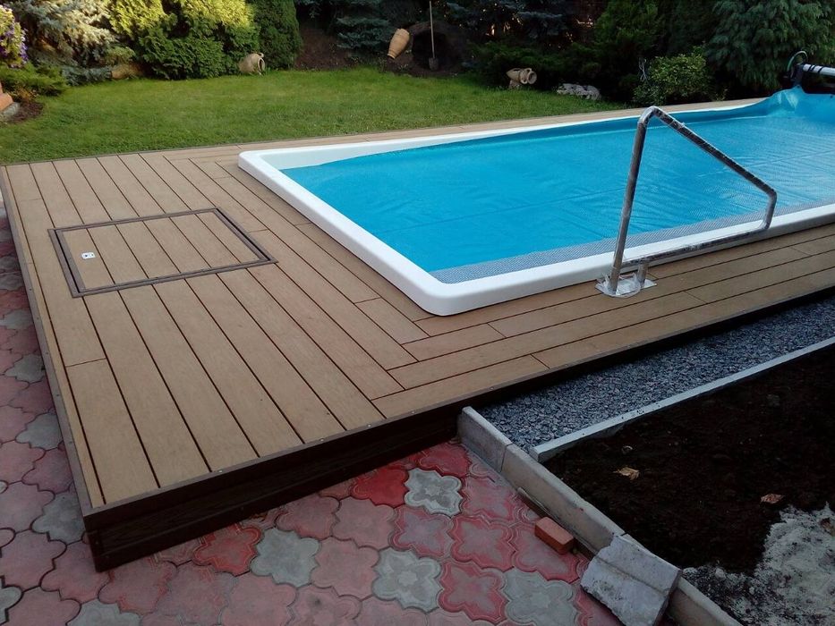 Укладка, монтаж террасной доски