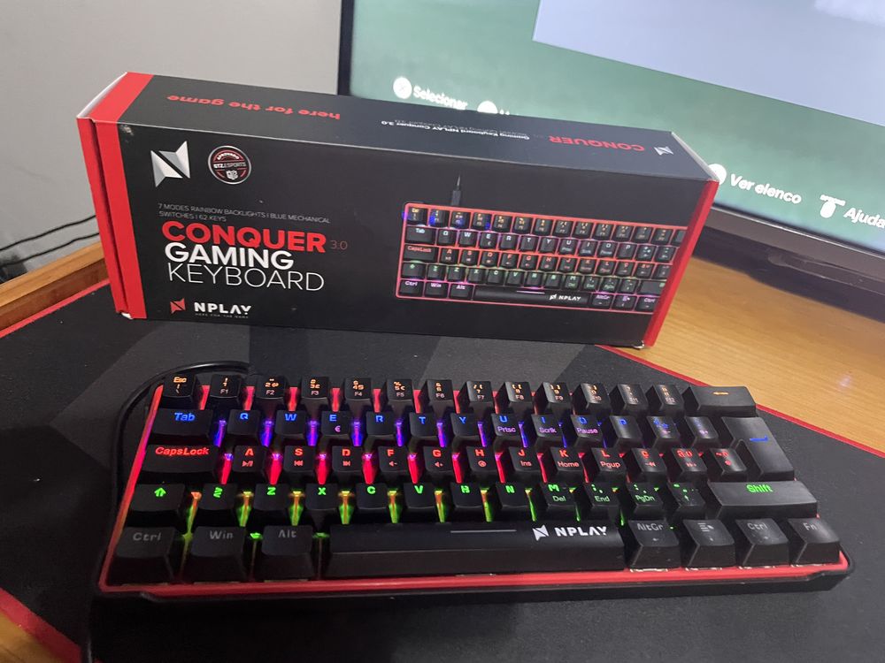 Teclado e mousepad Nplay