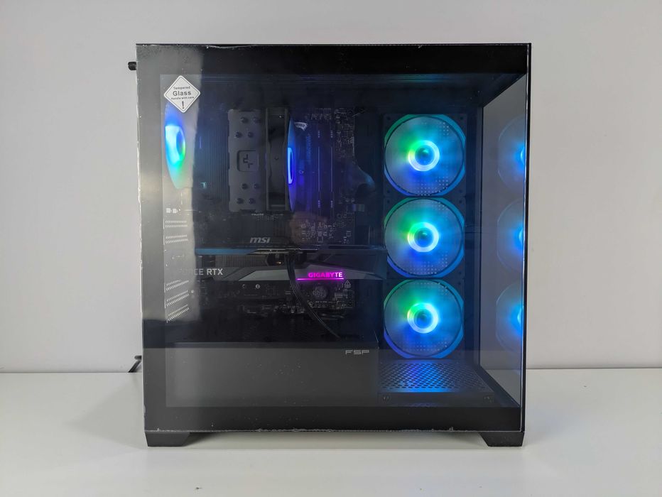 MOCNY Komputer Gamingowy Ryzen 5 7600 RTX 3060 12 GB 32GB RAM 1TB ARGB