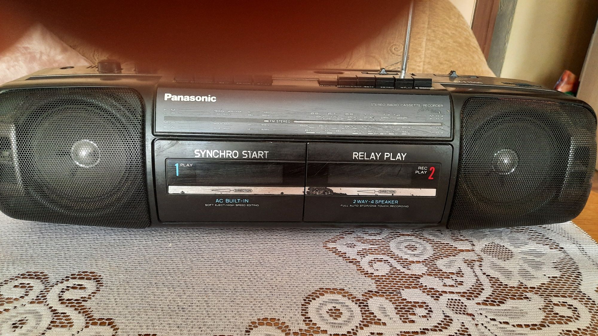 Radiomagnetofon Panasonic dwukasetowy stan dobry