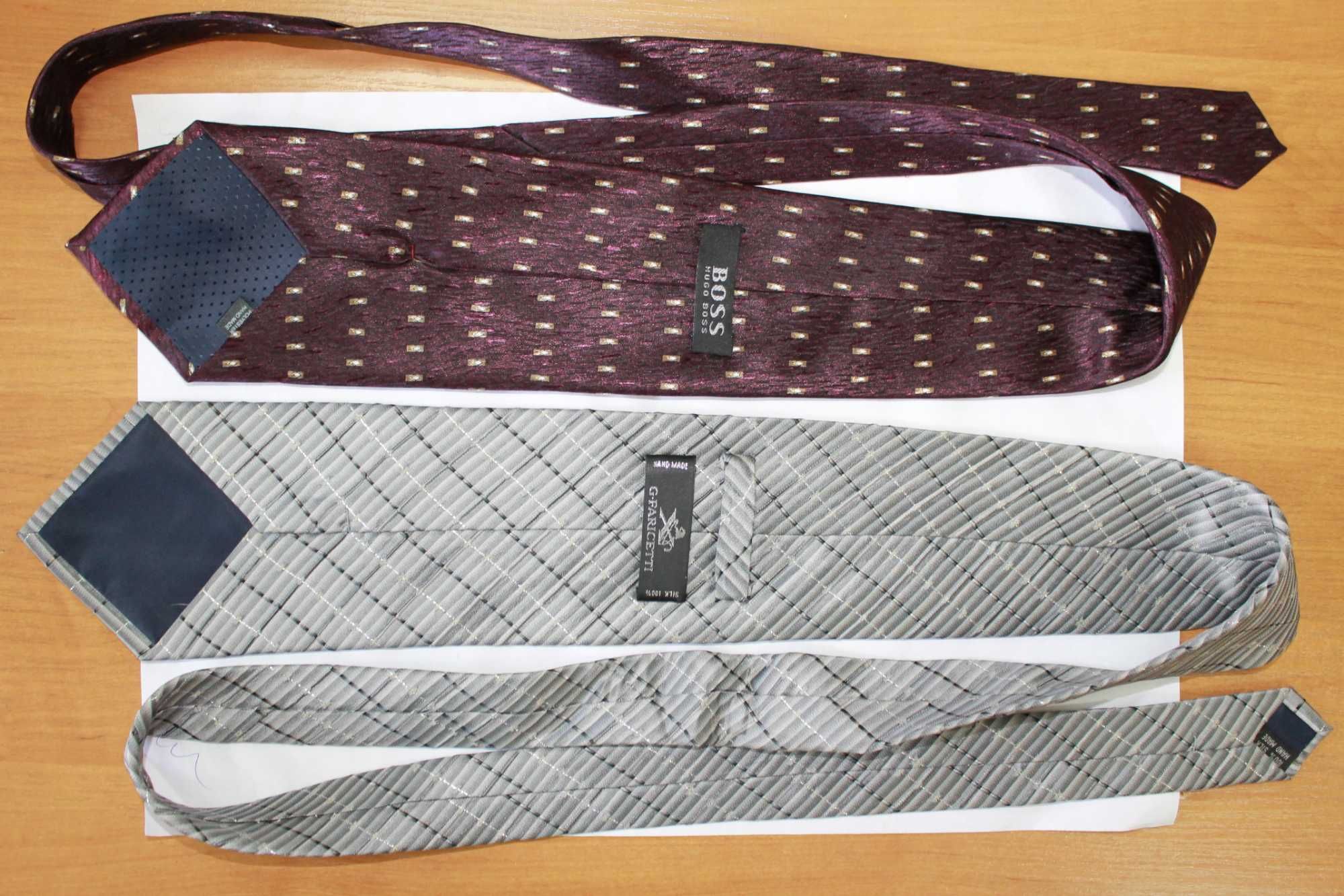 Импортные фирменные шелковые нат. мужские галстуки
