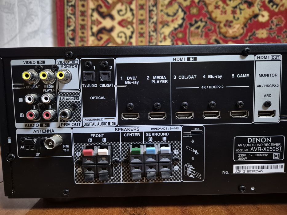 Ресивер Denon AVR-X250BT