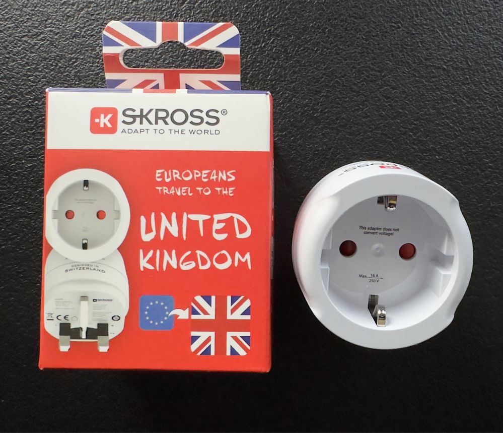 Adapter Przejściówka z EU na UK i Cypr