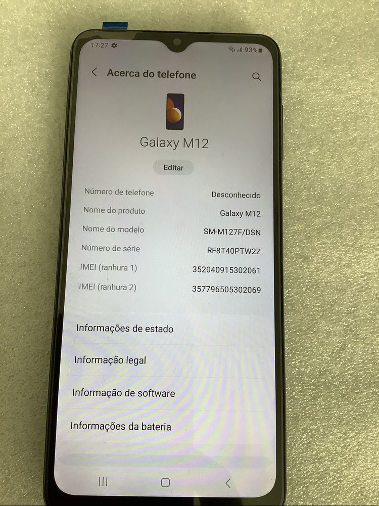 Telemovel Samsung Galaxy M12