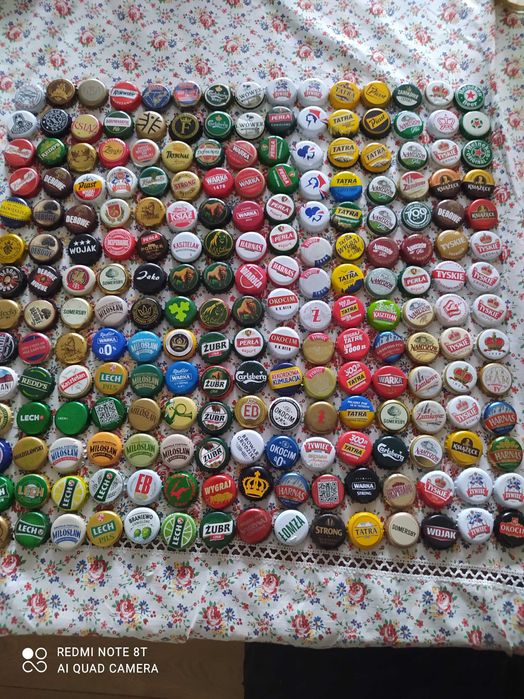 Zestaw 210 kapsli od piwa polskich browarów