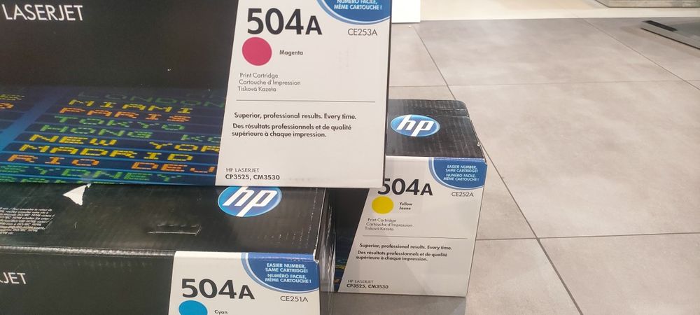 Tonery ZESTAW do HP laser Jet 504a