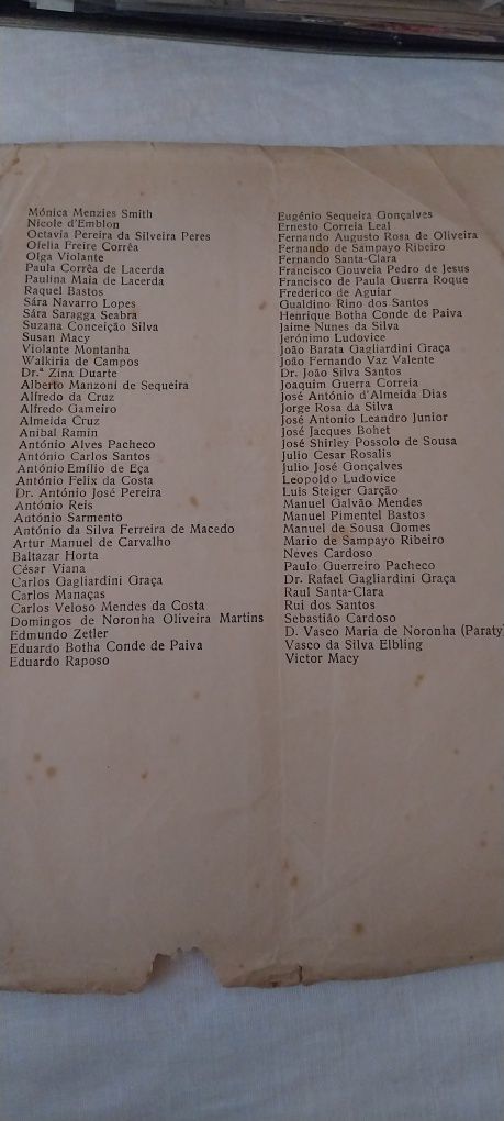 Sociedade Coral de Duarte Lobo 1937