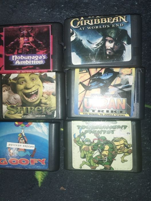 Картриджи для Sega