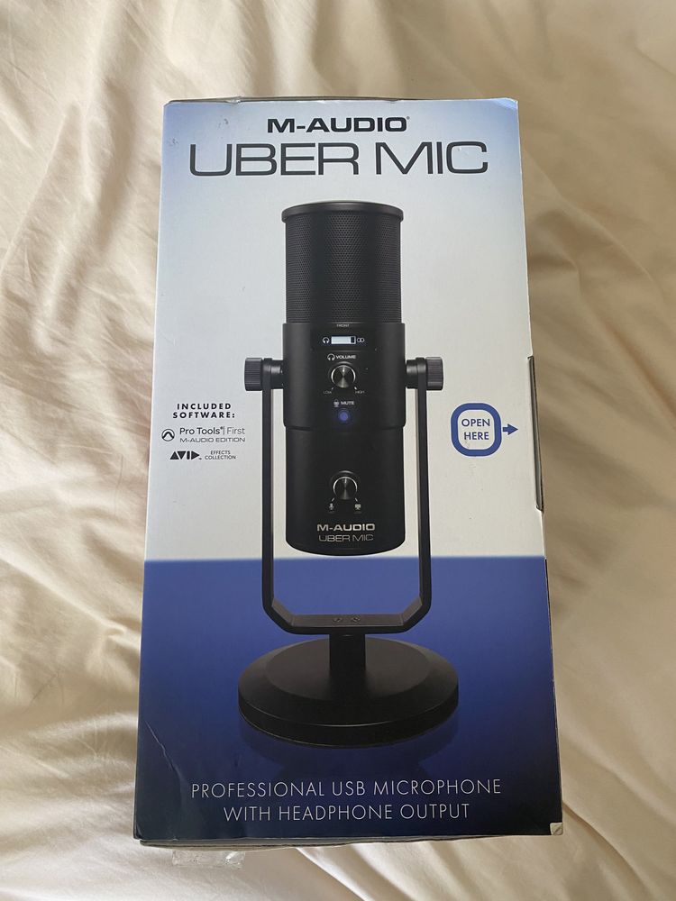 Microfone Estúdio Uber Mic M-Audio