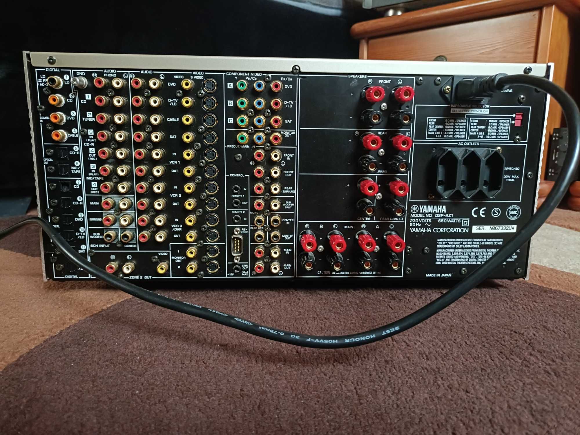 Wzmacniacz kino domowe yamaha dsp az1