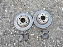 Tarcza tarcze hamulcowy tył tylne 250mm klocki Fiat Stilo