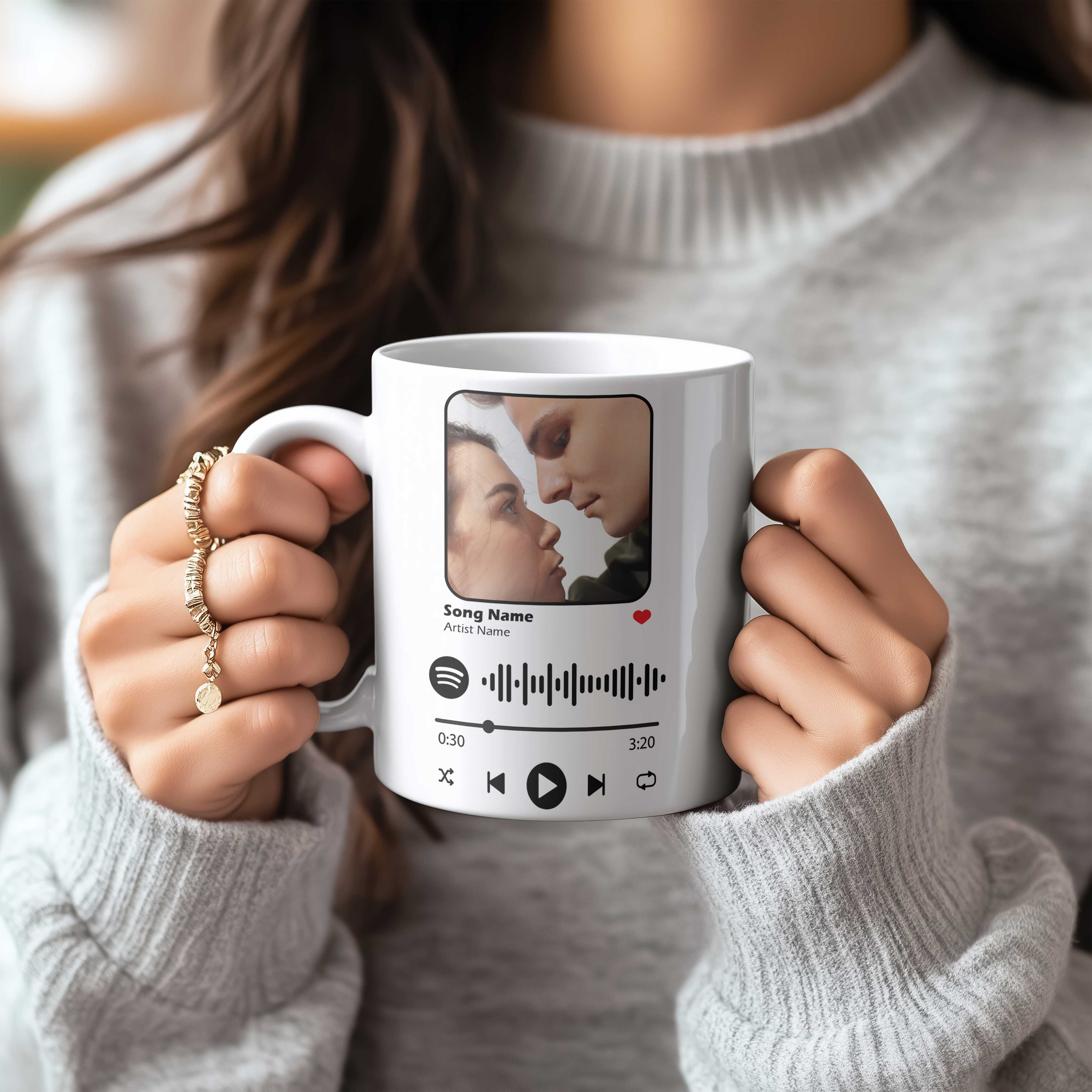 Kubek z Twoją ulubioną piosenką – Miłość w rytmie muzyki! SPOTIFY
