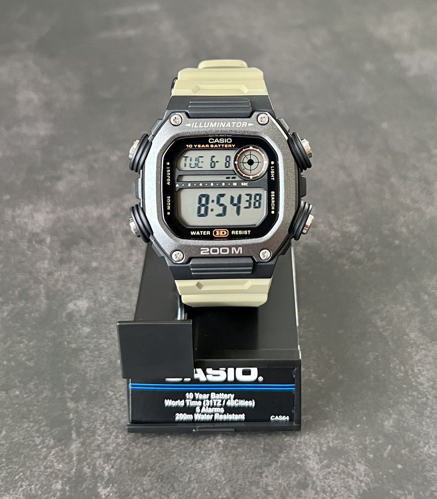 Годинник Casio DW-291HX-5A новий оригінал мінеральне скло 20 ATM