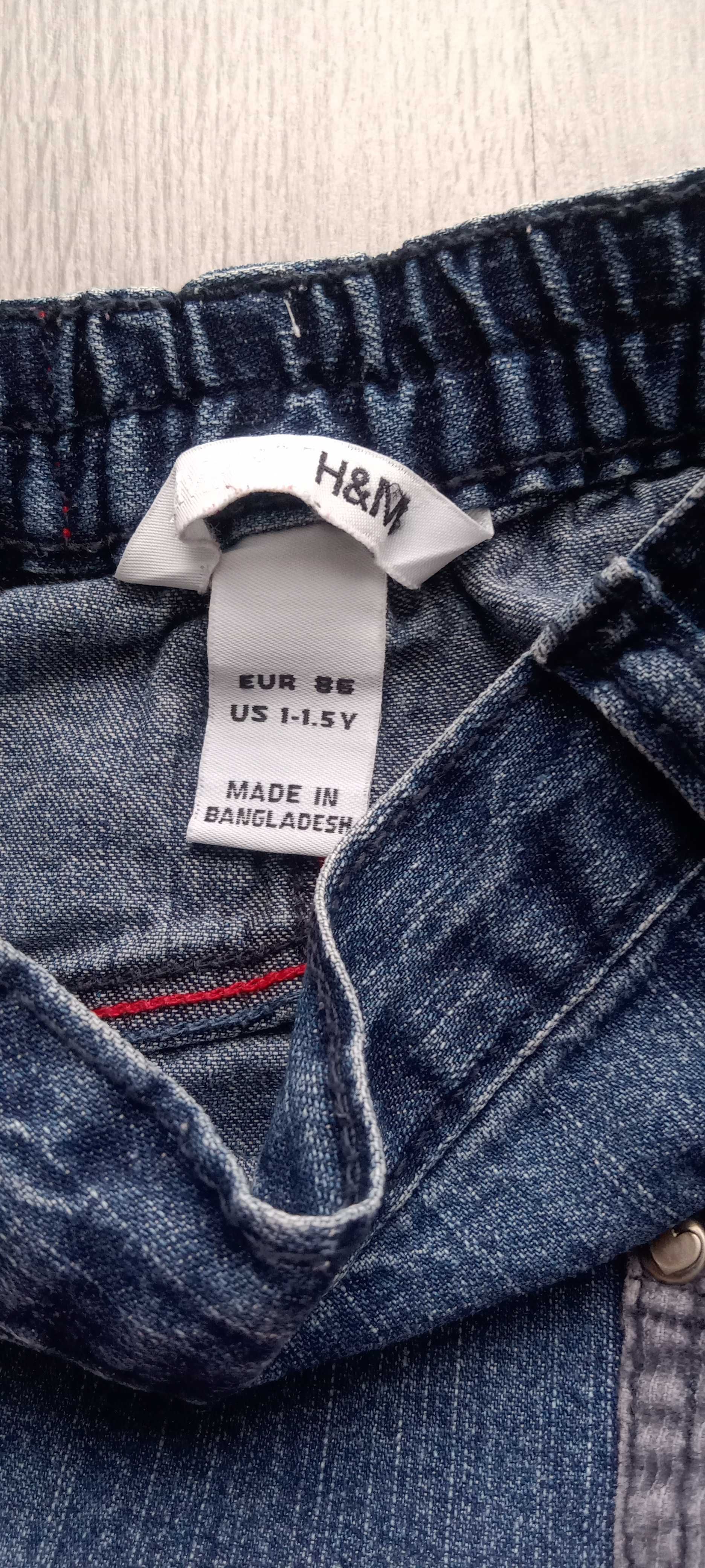 Spódnica  dziewczęca jeans h&m 3 latka