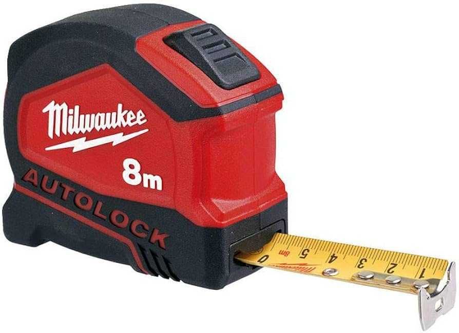 Рулетка метрична MILWAUKEE AUTOLOCK, 5 м/8м х (25 мм)