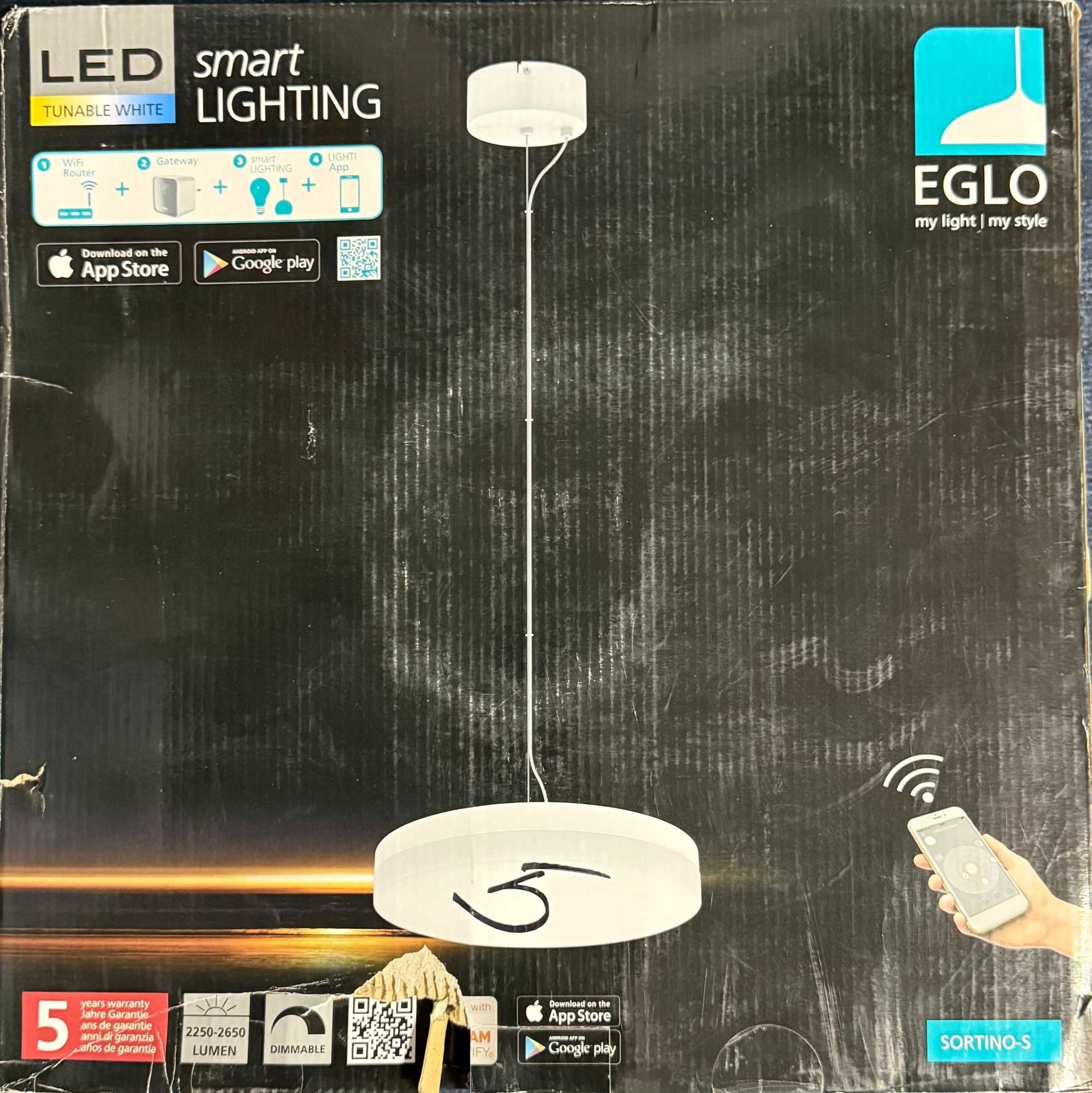 підвісний світильник eglo sortino-s 95494