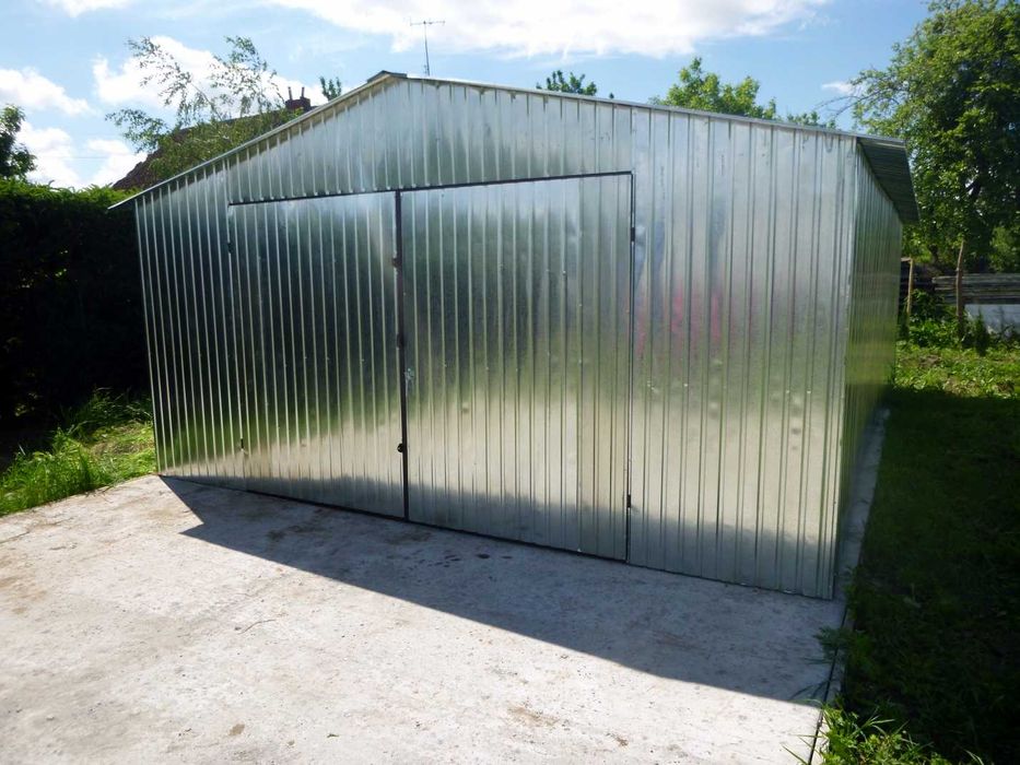 GARAŻ BLASZANY garaże 4x6 z drzwiami 90 Bydgoszcz okolice