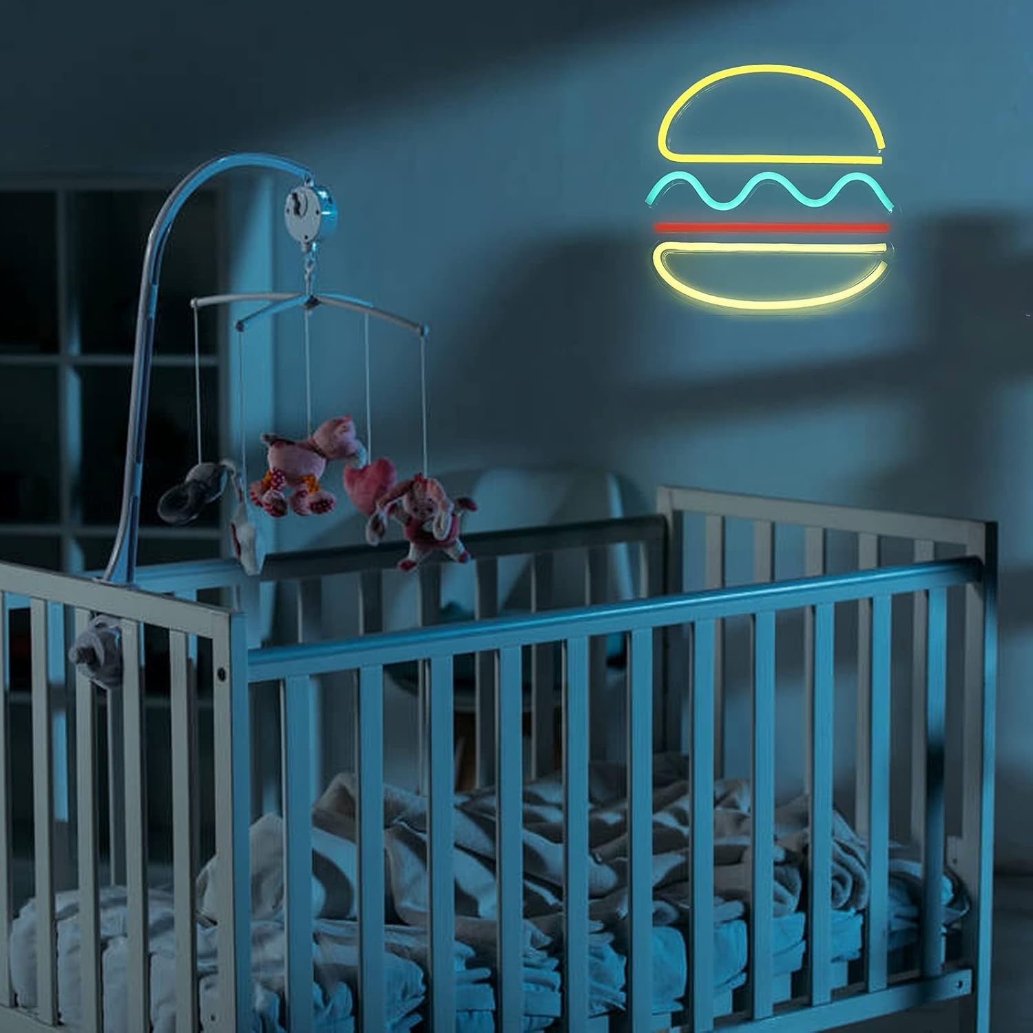 Neon logo hamburguer