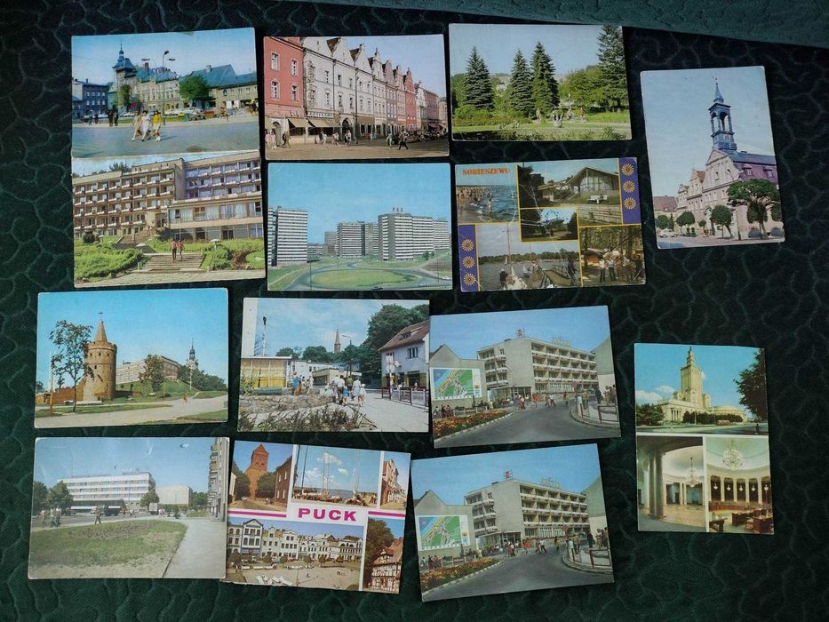 Kartki pocztowe od PRL po lata 90