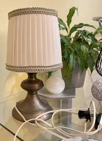 Stara lampka vintage retro nocna biurkowa mosiężna PRL