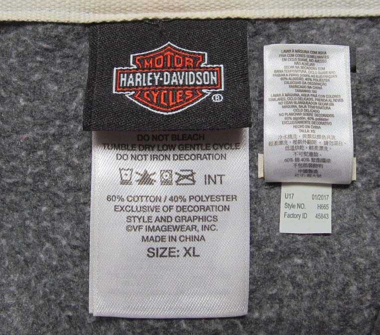 Harley-Davidson _ original hoodie _ full zip _ bluza damska XL