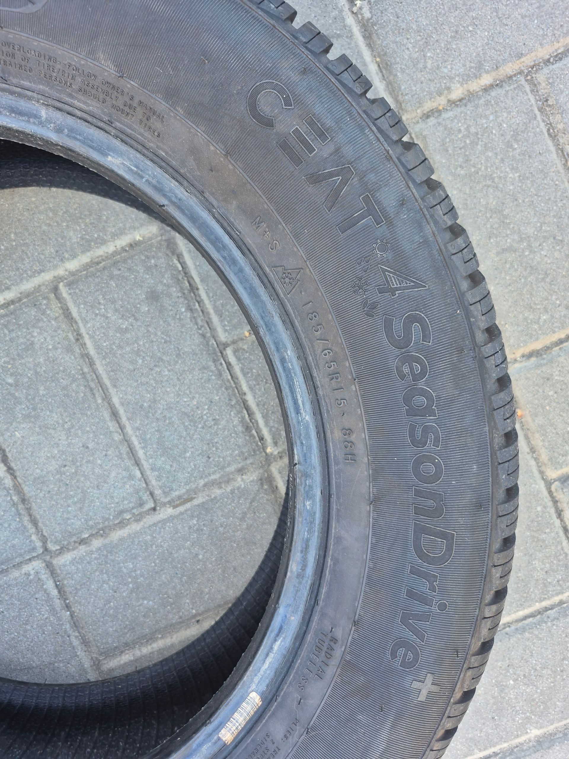 Ceat 4SEASONDRIVE 185/65R15 88H jak Nowe 24R 2X