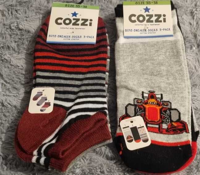 Skarpetki chłopięce krótkie roz 35-38 6 par 2x3-pack