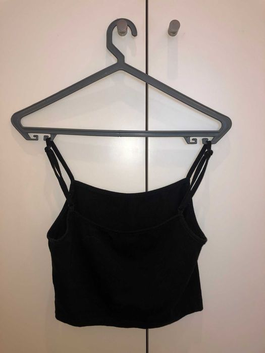 Top de Alças Preto com Letras