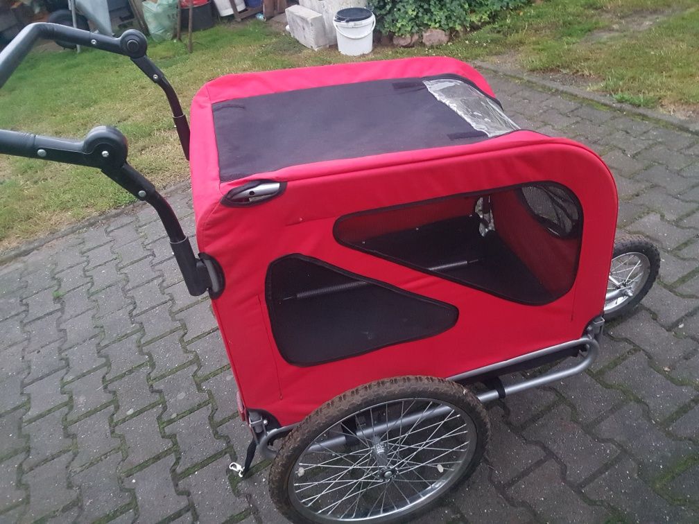 Wózek  dla psa 2w1 przyczepka rowerowa