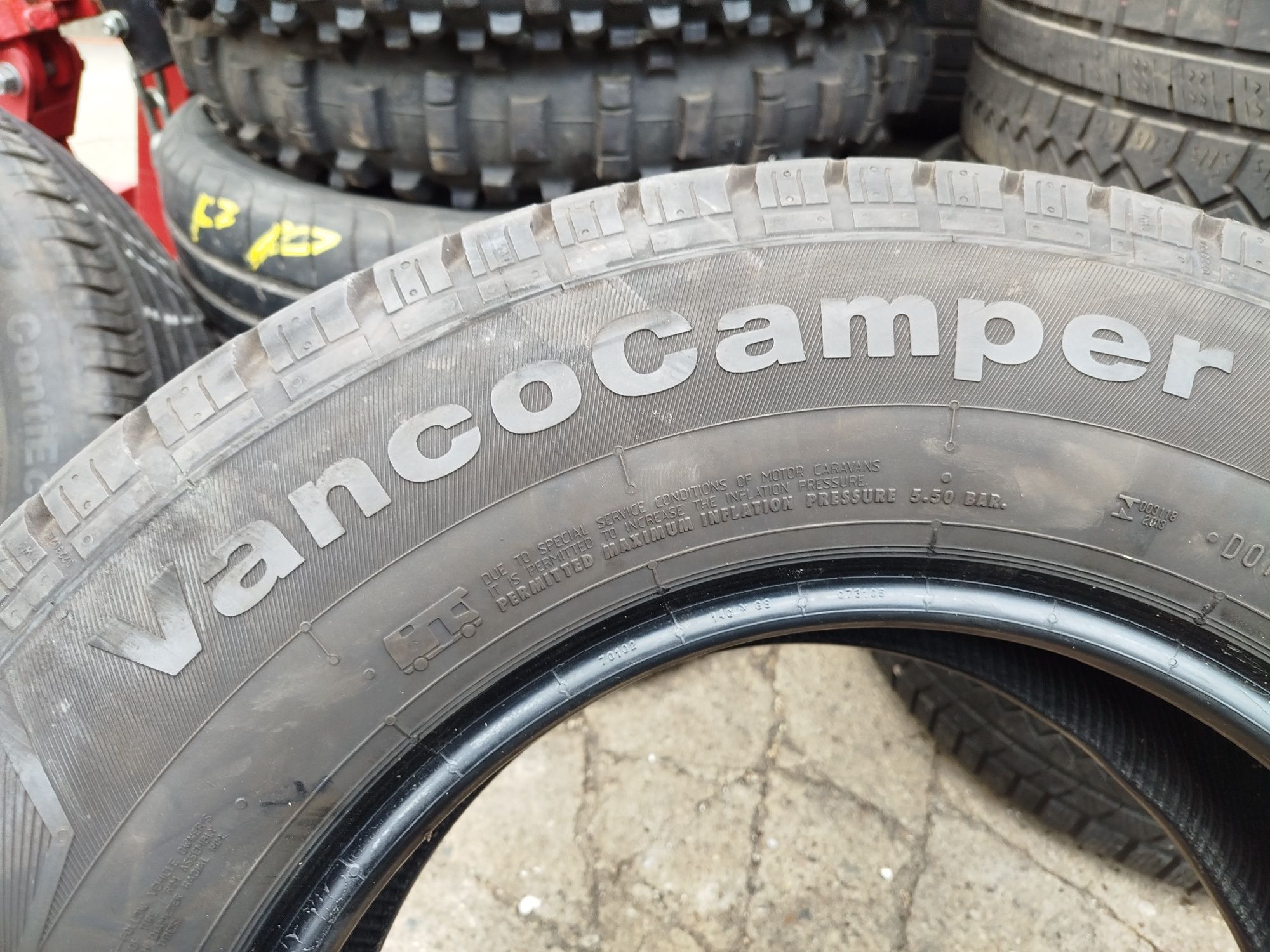 Opona 1szt 225/75/16 CP 116R Continental Vanco Camper Idealna 9,7mm