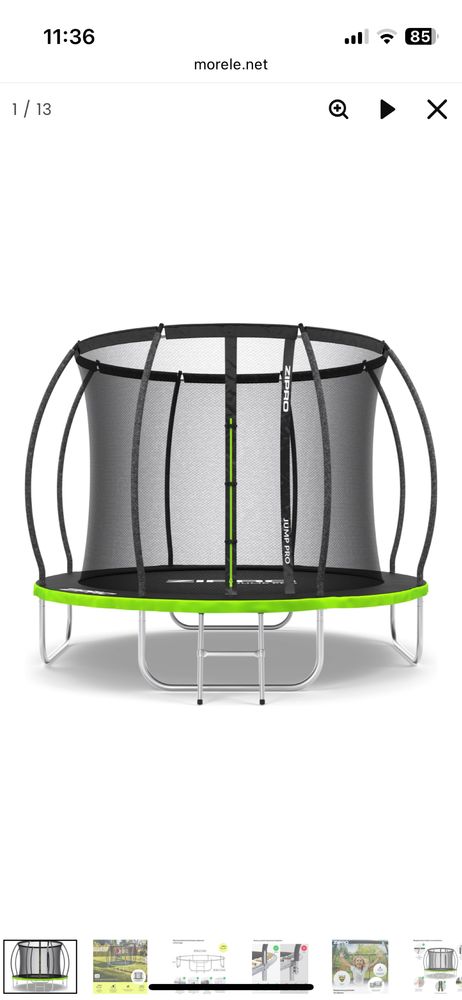 Trampolina ogrodowa Zipro 252cm