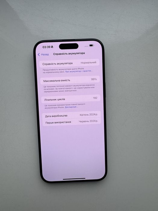 Apple Iphone 15 Pro Max Blue Titanium 256GB в дуже хорошому стані 99%