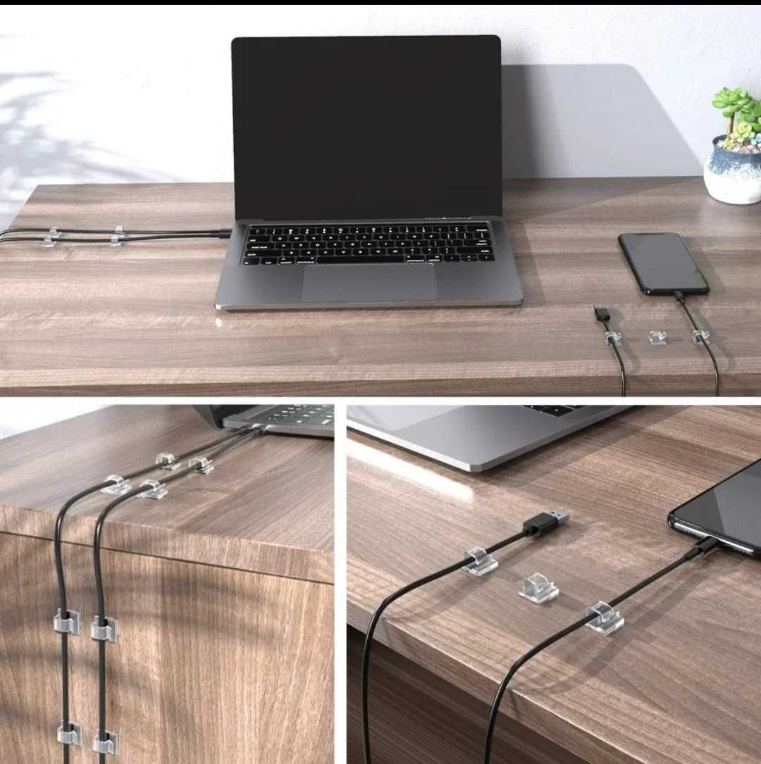 Organizador de cabos 10 pcs com fita cola
