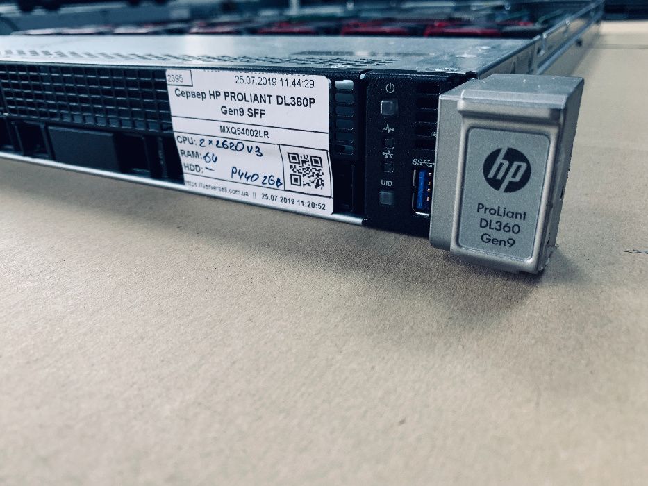 Сервер HP Proliant DL360 Gen9 2x E5-2680 V4 128Gb 2x400Gb SAS SSD
