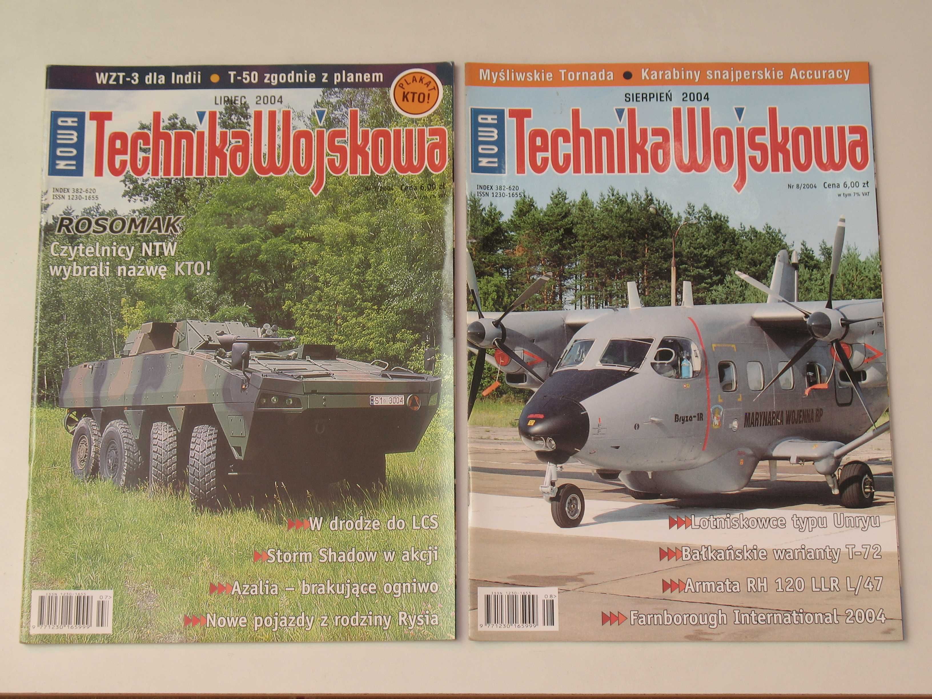 Technika Wojskowa kompletny rocznik 2004 12 numerów