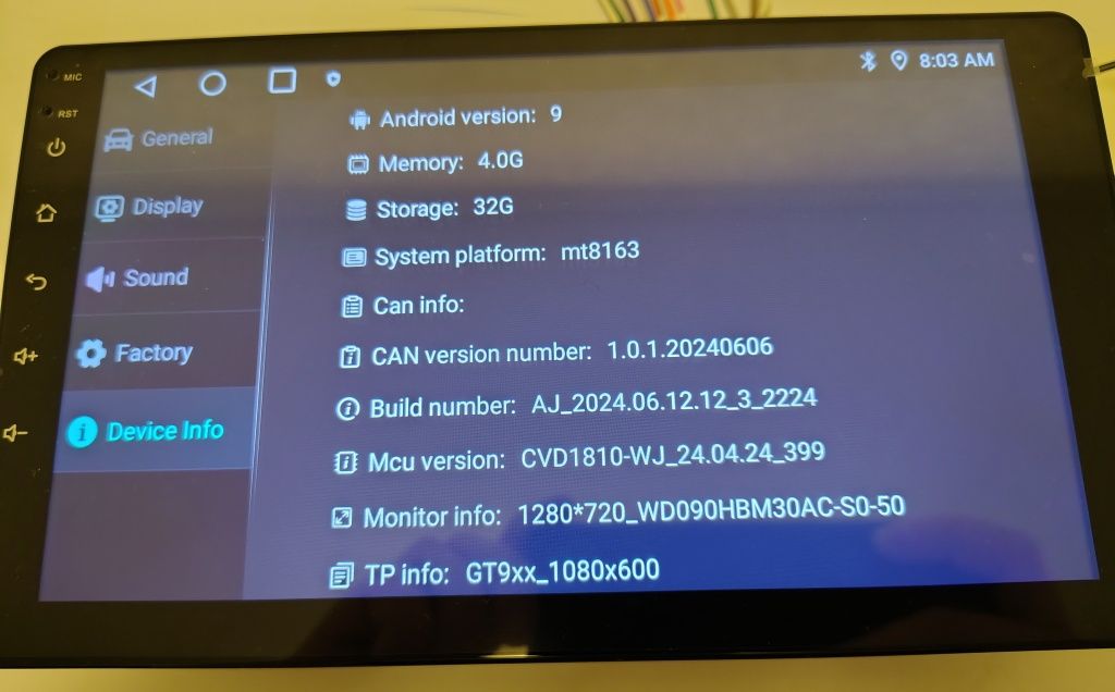 Універсальна андроїд магнітола на 9дюймів, андроїд 12, 4/32 GB пам'яті