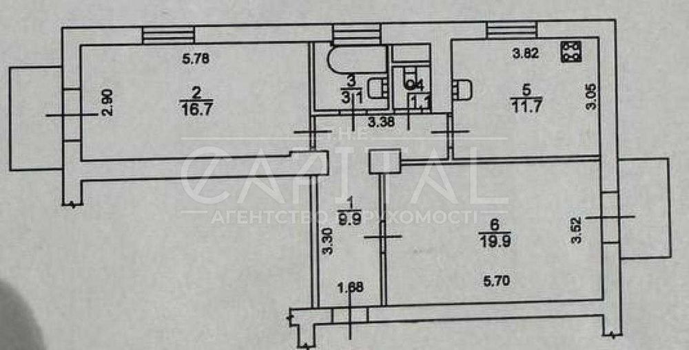 ПРОДАМ КВАРТИРУ | 3кім | 65м2 | Солом'янський | Вацлава Гавела 51/16