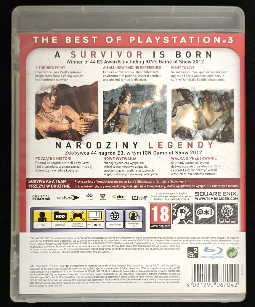 Tomb Raider PL Dubbing po polsku Gra na PS3 w BDB stanie