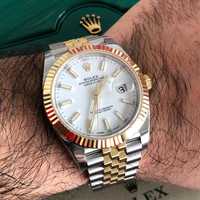 Rolex datejust 41mm бял циферблат