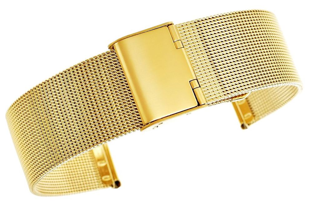 bransoleta siatka złota 20 mm 301g20