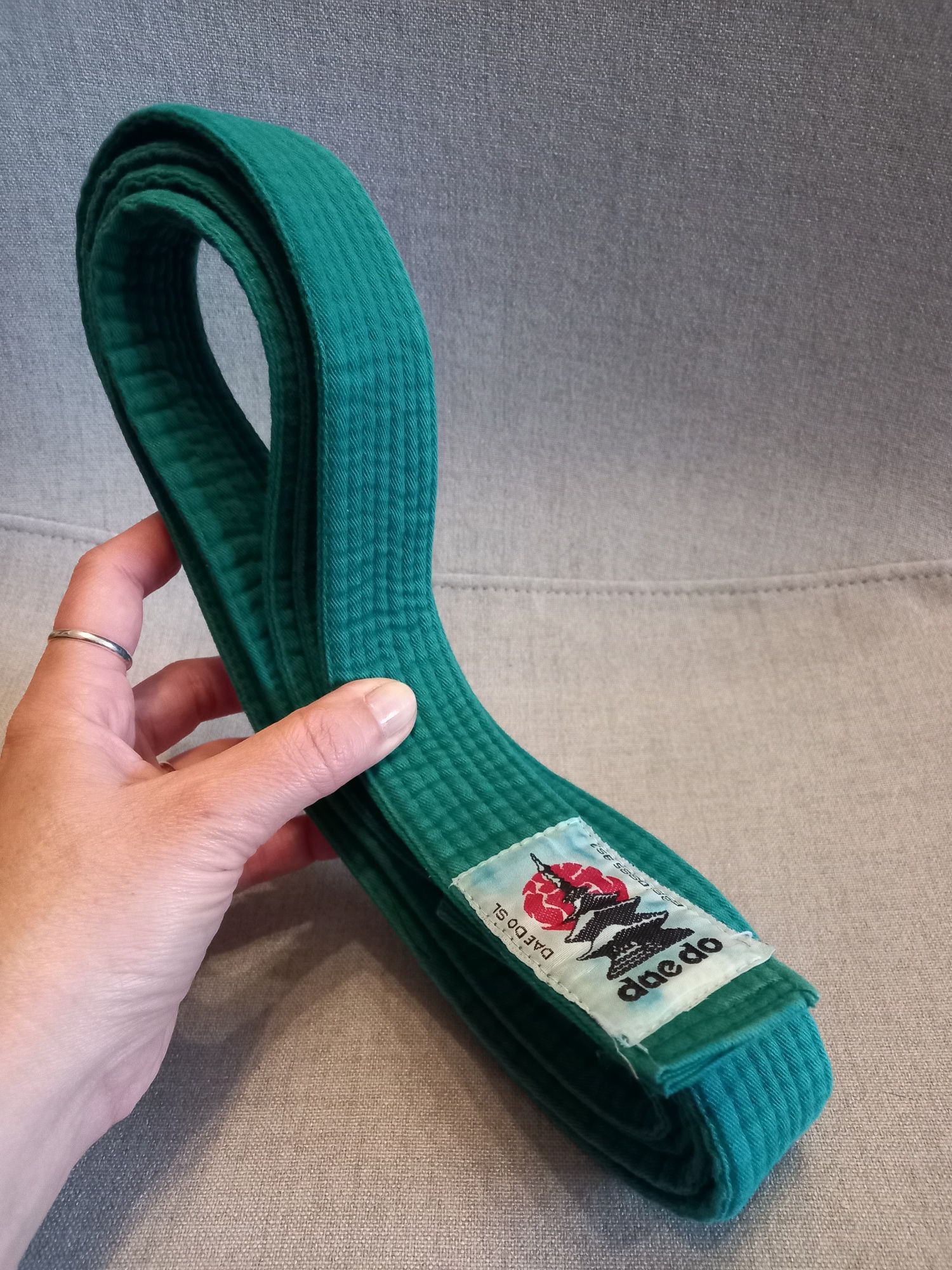 Cinturão verde daedo p/ artes marciais 260cm