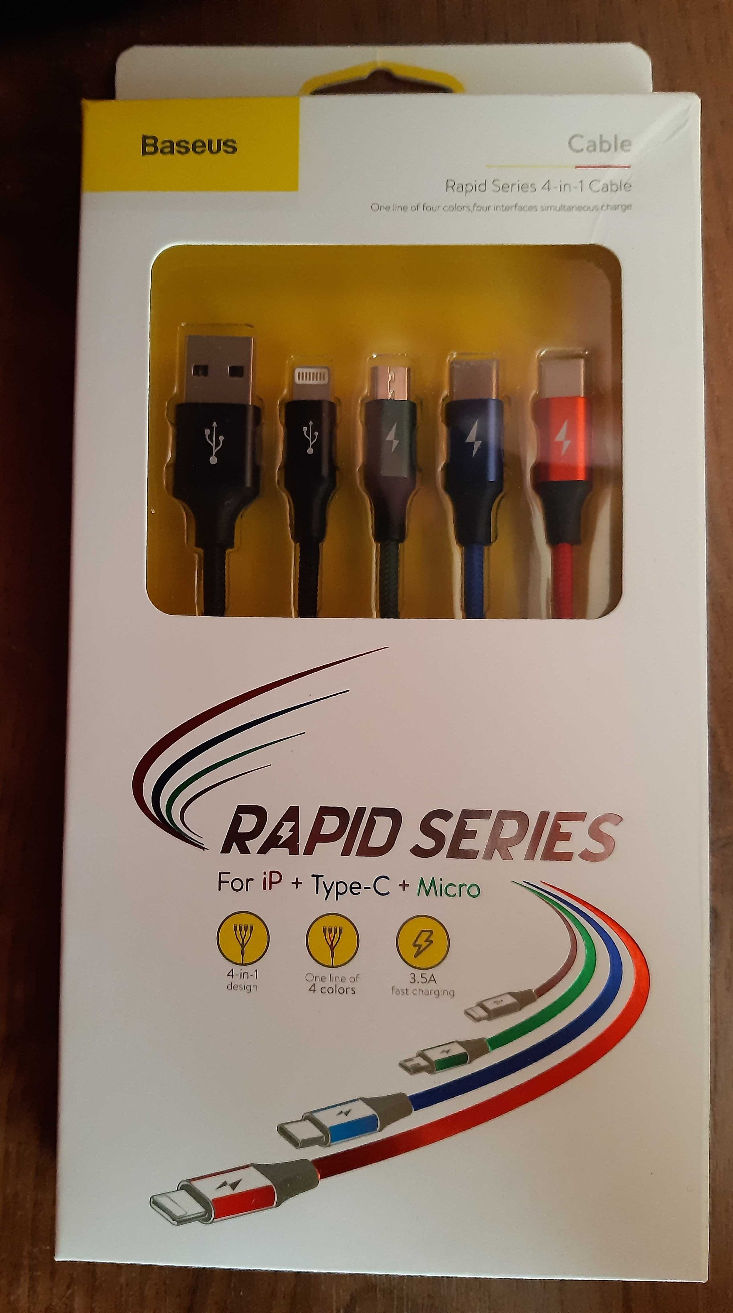 Kabel USB z 4 końcówkami