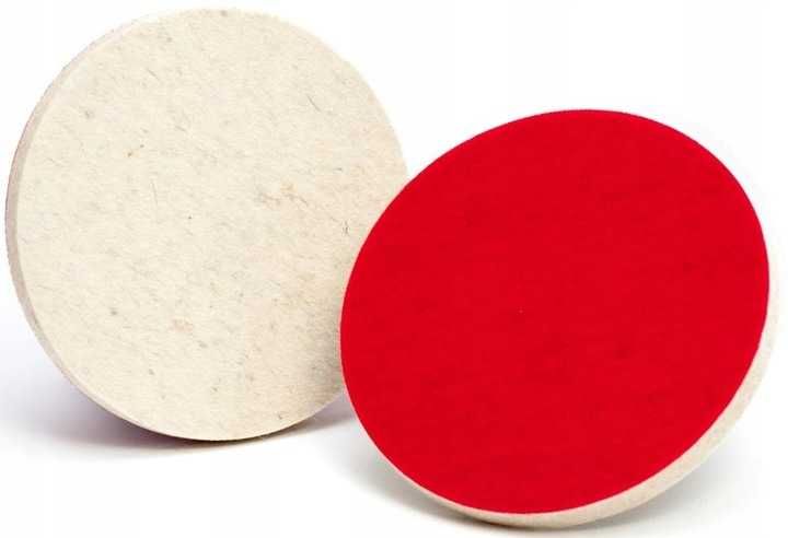 FILC Polerski TARCZA Polerska Filcowa na rzep Polerowanie 125mm. 10mm