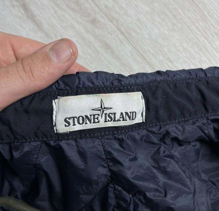 Stone Island garment dyed micro yarn down overshirt