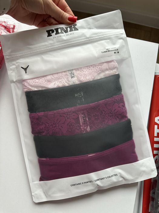 Набір трусиків мереживних безшовних Victoria’s Secret жіночих м л хл