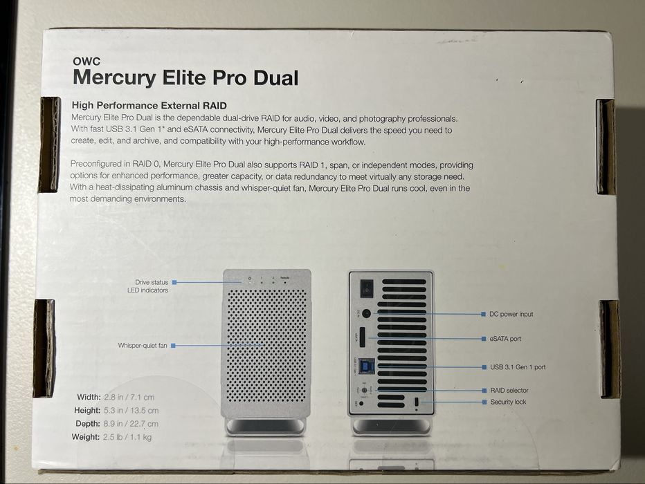 OWC Mercury elite pro dual