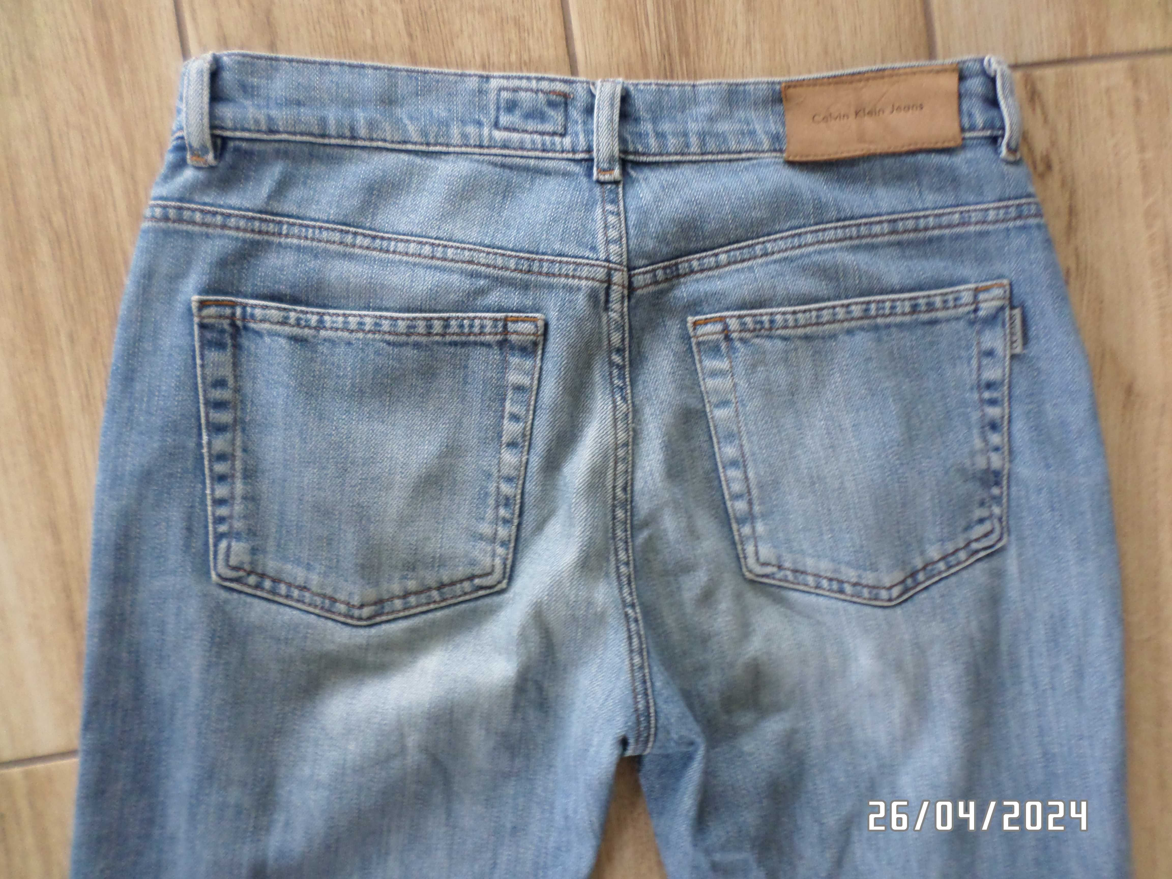 firmowe spodnie -jeans -CALVIN KLEIN-W-32-L