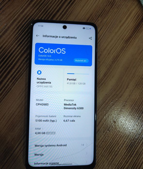 Oppo a60  5G oppo