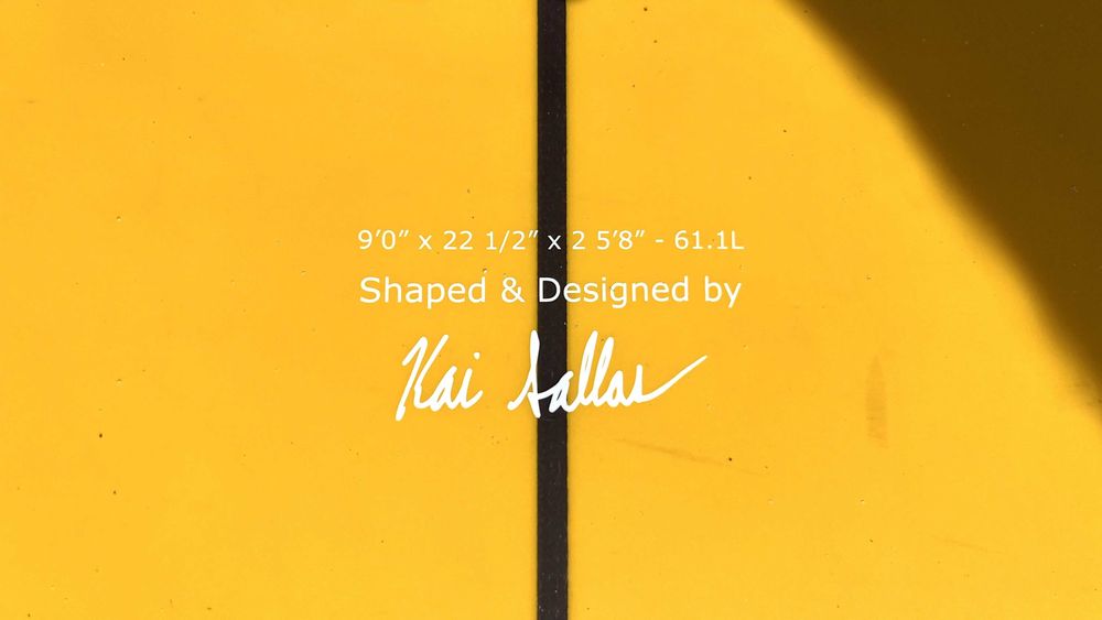 Kai Sallas Mango Jam 9'0 longboard - Thunderbolt technology